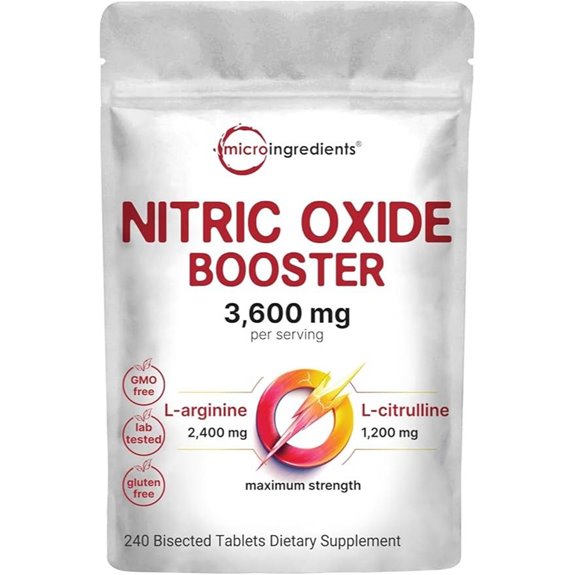 Nitric Oxide Supplements: 3600mg 80 Servings Max Strength