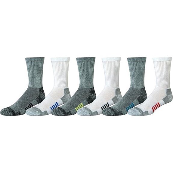 Amazon Essentials Men's Performance Cotton Socks (6 Pairs)