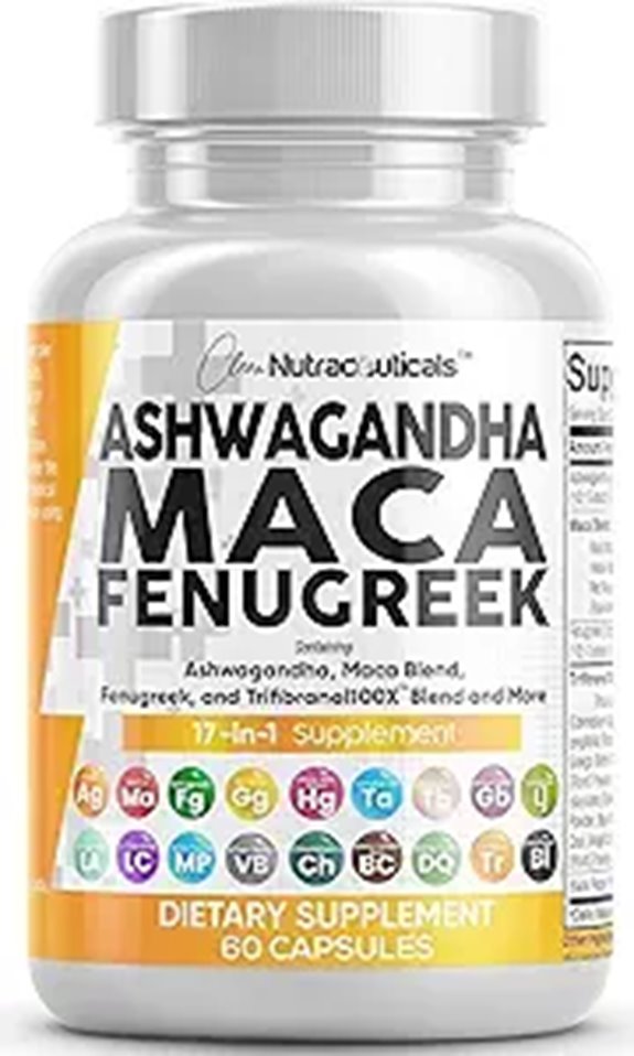 Ashwagandha Maca Tongkat Ali Ginseng Stress Support Capsules
