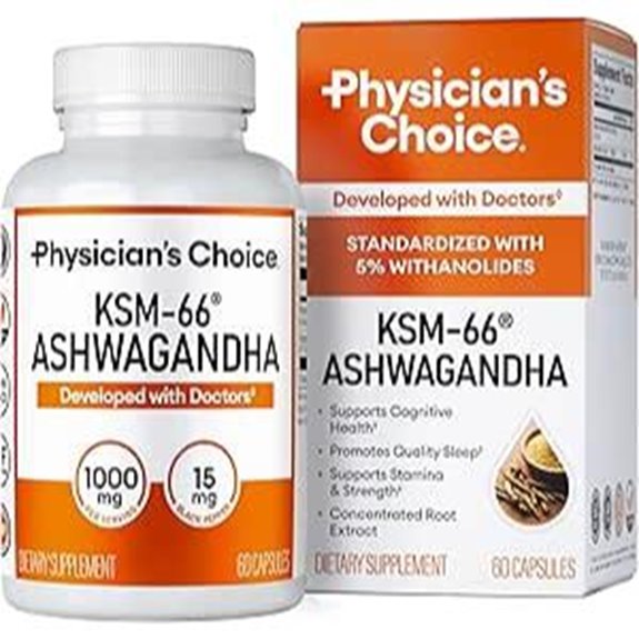 Physician’s CHOICE Ashwagandha Root Powder 1000mg Organic