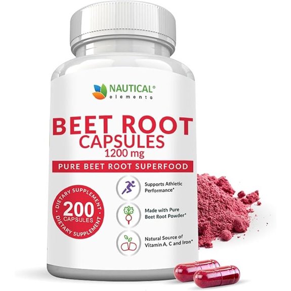 Beet Root Capsules 1200mg &ndash; 200 Count