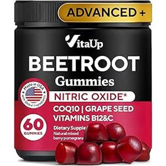 Beet Root Gummies with Beet CoQ10 & Vitamins