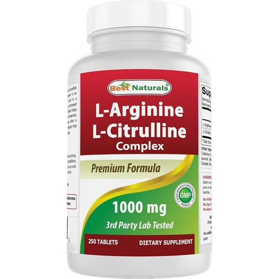 Best Naturals L-Arginine L-Citruline Complex Tablets 250 Count