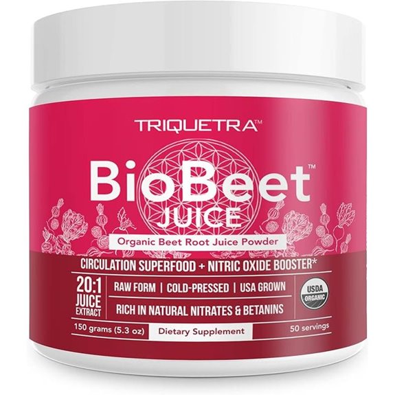 BioBeet Max Strength Beet Root Juice Powder 50 Servings