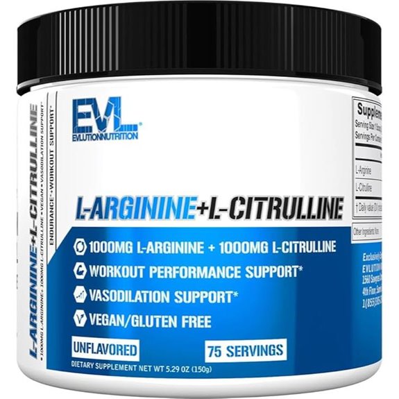 Evlution L-Arginine + L-Citrulline Nitric Oxide Powder