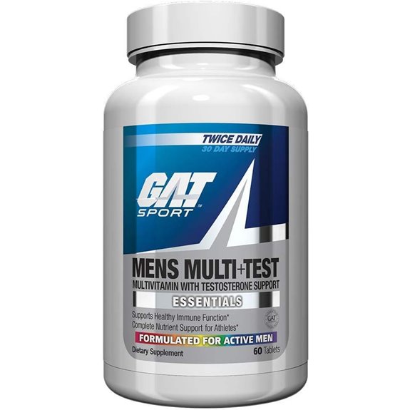 GAT SPORT Men's Multi + Test Premium Multivitamin Tablets (60 Count)