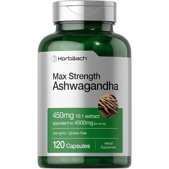 Horb&auml;ach Ashwagandha Supplement &ndash; Max Strength (120 Caps)