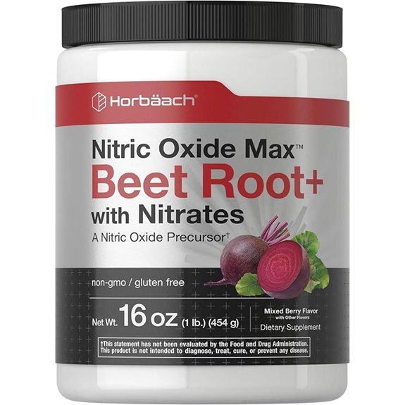 Horbaach Nitric Oxide Powder with Beet Root (16 oz)