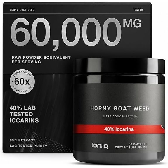 Horny Goat Weed 60,000mg Extract - 60 Caps