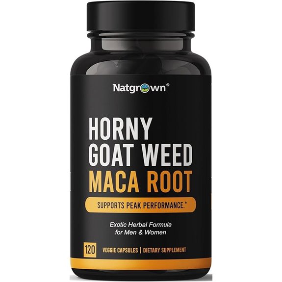Horny Goat Weed & Maca Root Supplement (120 Ct)