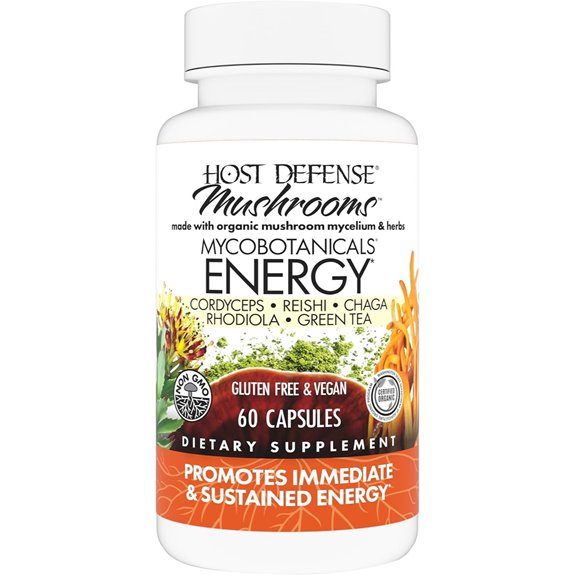 Host Defense MycoBotanicals Energy Capsules - 60 Servings
