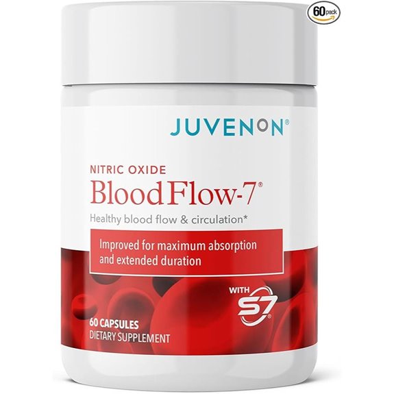 Juvenon BloodFlow-7 Nitric Oxide Supplement with Nitrosigine