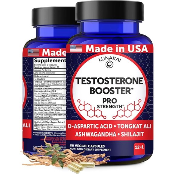 Lunakai Natural Testosterone Booster with Tongkat Ali Ashwagandha