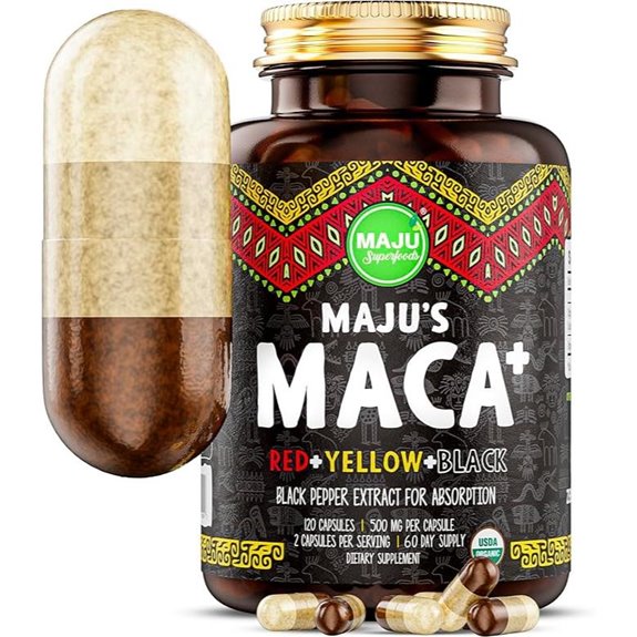Maca Root Capsules with Black Pepper Extract (120)