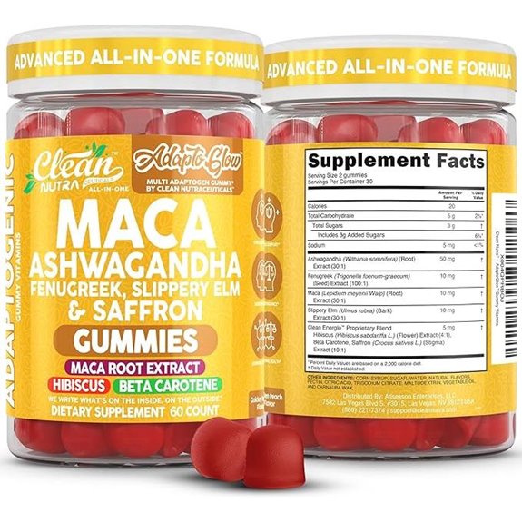 Maca Root Gummies with Adaptogens Vitamin A