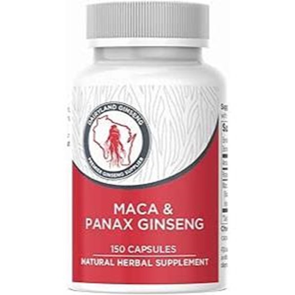 Maca Root & Panax Ginseng Capsules 150 ct