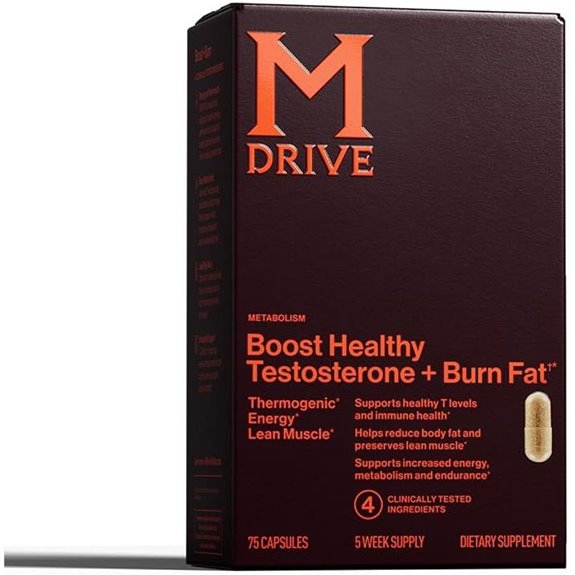 Mdrive Boost & Burn Testosterone Support Supplement