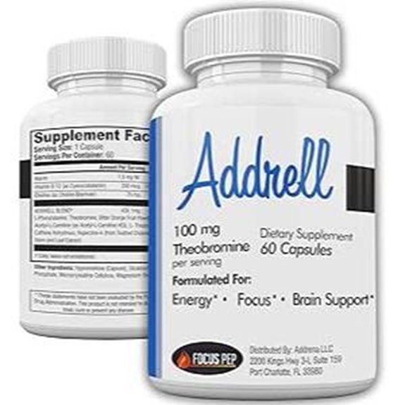 Addrell Energy Stimulant: Natural Nootropic Mind Booster Capsules