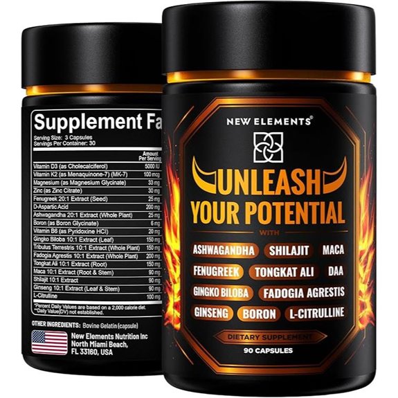 Natural Testosterone Booster for Men with Herbal Complex