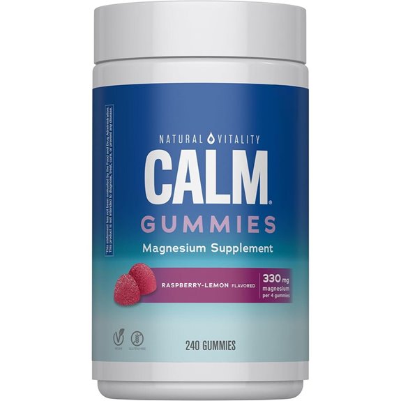 Natural Vitality Calm Magnesium Citrate Stress Gummies (240)