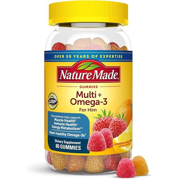 Nature Made Men's Multivitamin Gummies with Omega-3