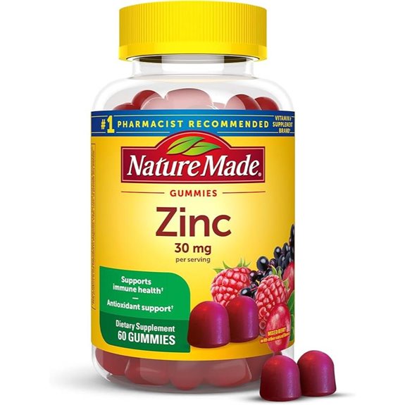 Nature Made Zinc Supplements 30 mg Gummies (60)