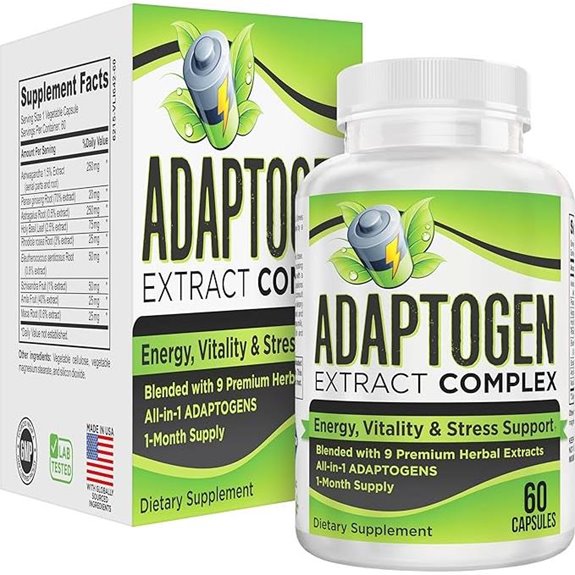 9-in-1 Adaptogen Extract Supplement 60 Capsules