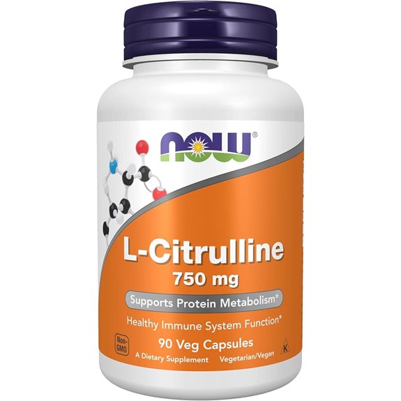 NOW Foods L-Citrulline 750 mg 90 Veg Capsules