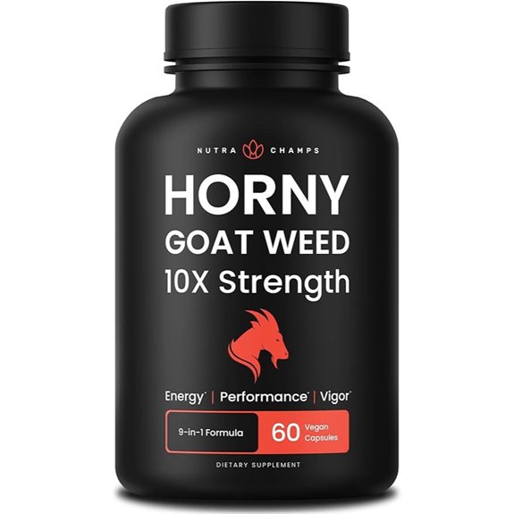 NutraChamps Horny Goat Weed 1000mg Epimedium Supplement