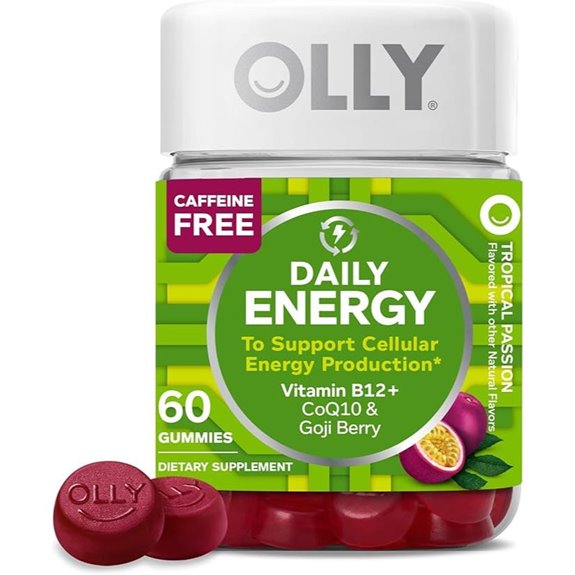 OLLY Daily Energy Gummy - Caffeine Free 60 Count