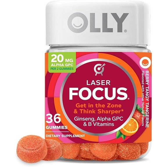 OLLY Laser Focus Gummy - Berry Tangerine (36)