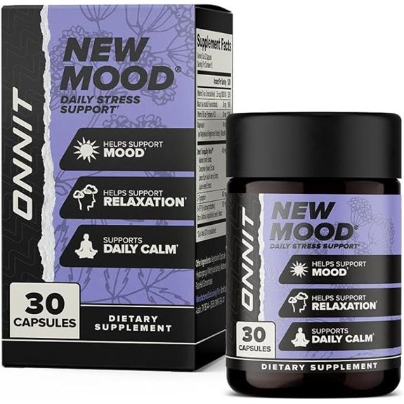 ONNIT New Mood Stress Support Capsules (30 Count)