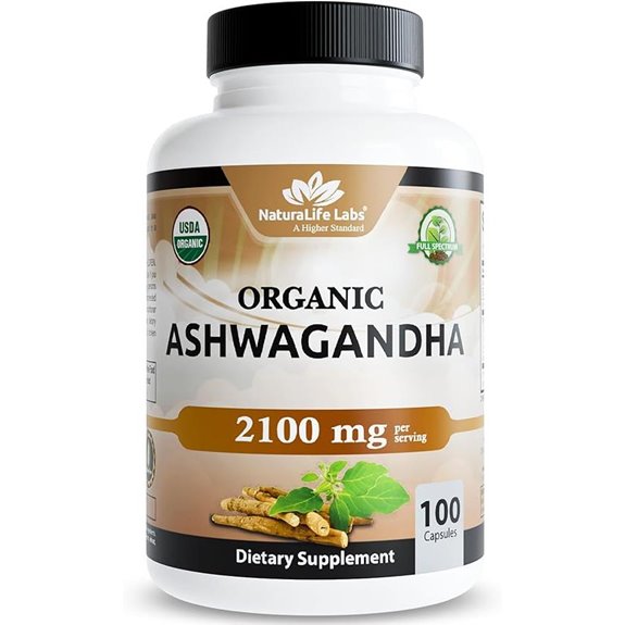 NaturaLife Organic Ashwagandha 2100 mg Capsules