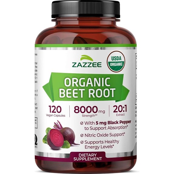 organic beet root extract capsules