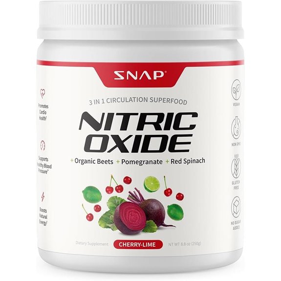 Snap Supplements Organic Beet Root Nitric Oxide Powder for Energy (8.8 oz)