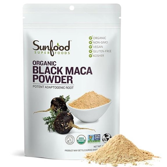 Organic Black Maca Powder 4 oz Bag