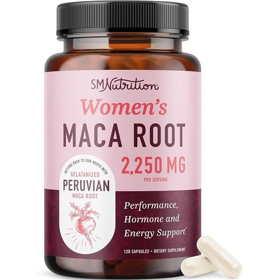 Organic Maca Root Capsules for Women 120 Ct