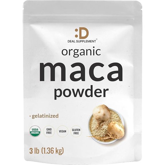Organic Maca Root Powder Gelatinized – 3lbs Supplement