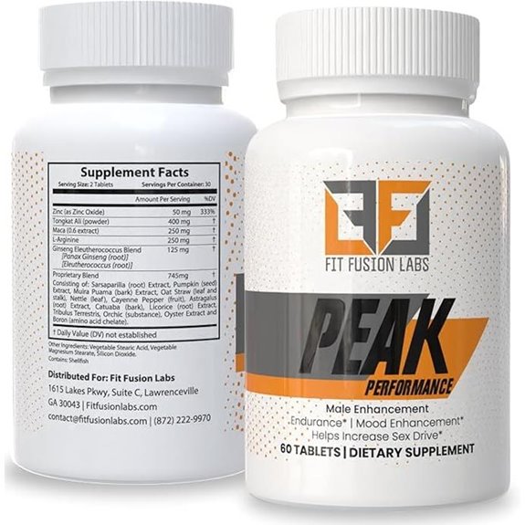 Peak Performance Male Enhancement & Energy Booster (60 Tablets)