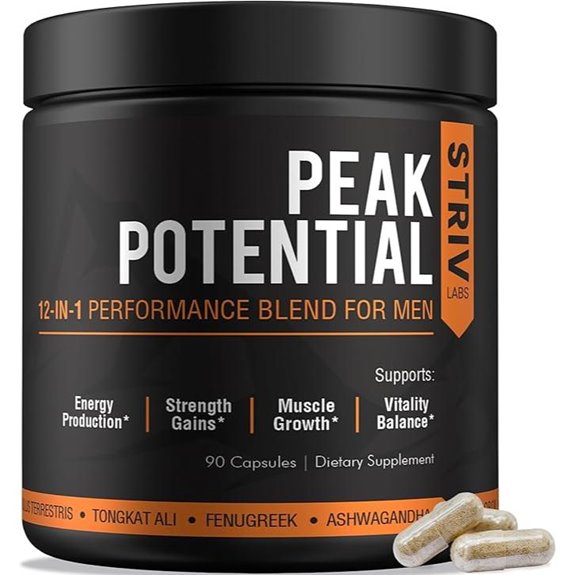 Peak Potential 12-in-1 Testosterone Support (90 Capsules)