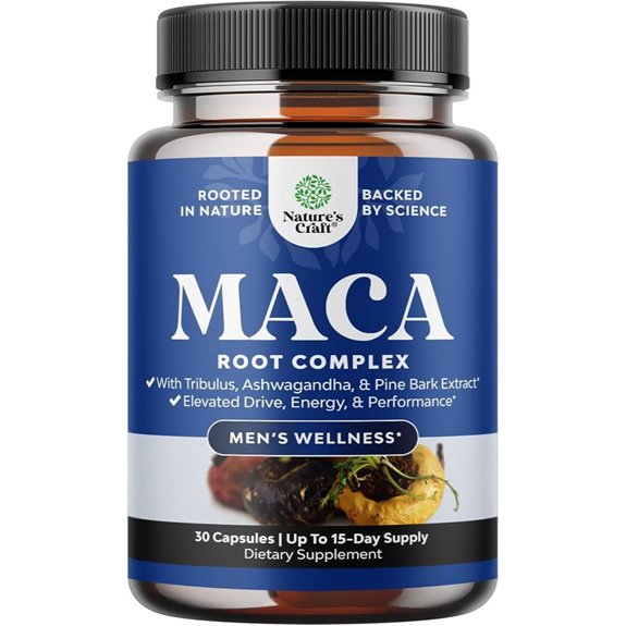 Potent Black Maca Root Capsules for Men