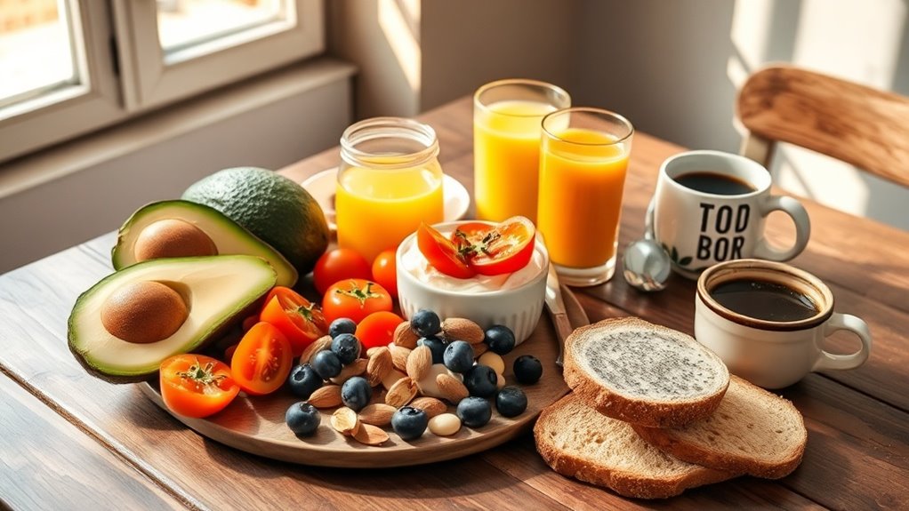 protein rich balanced morning fuel