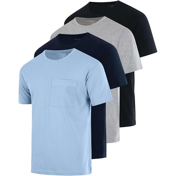Real Essentials 4-Pack Men's Cotton Performance T-Shirts