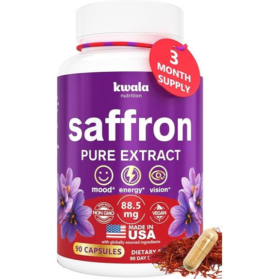 Saffron Mood Energy & Focus Supplement (90 capsules)