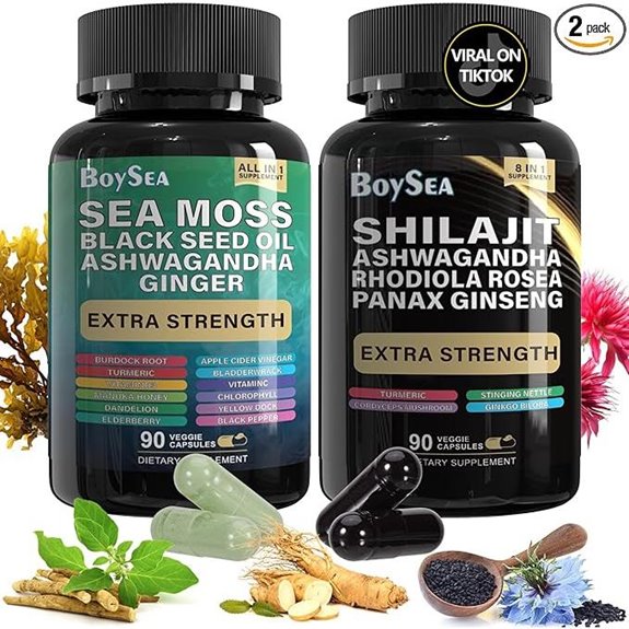 Shilajit & Sea Moss Bundle Supplement Complex