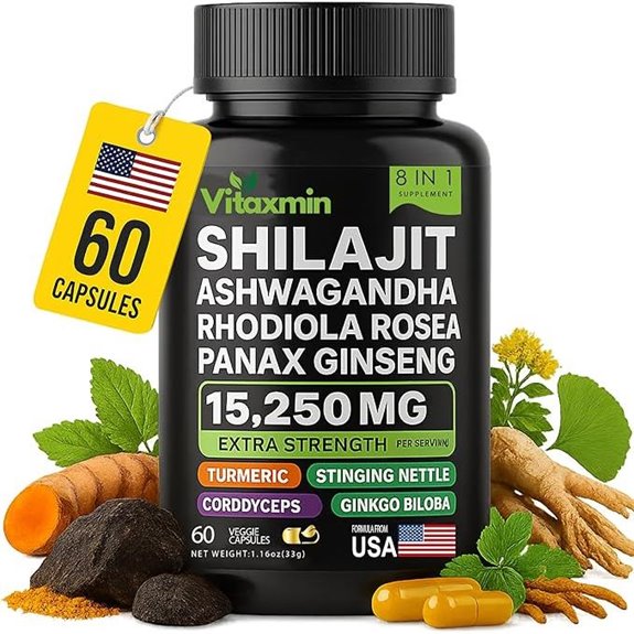 Shilajit & Ashwagandha 8-in-1 Multivitamin Capsules