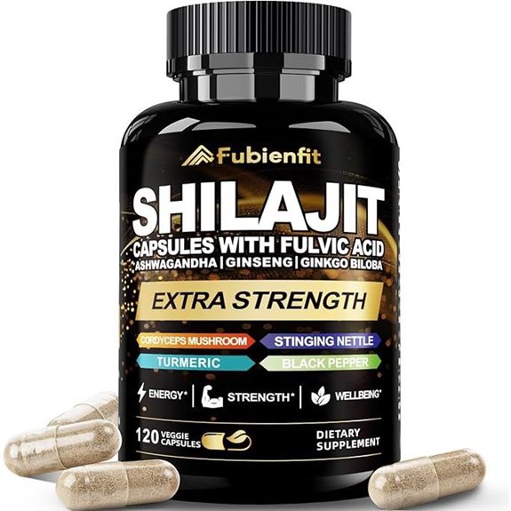 Shilajit Capsules with Ashwagandha and Fulvic Acid (120)