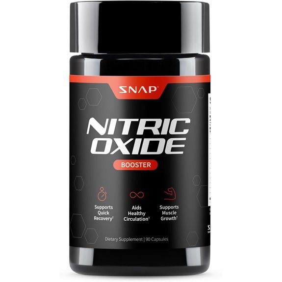 Snap Supplements Nitric Oxide with L-Arginine 90 Veg Capsules