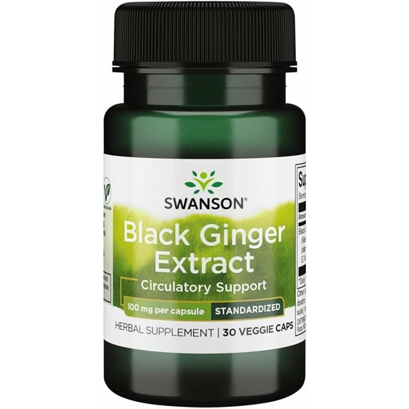 Swanson Black Ginger Extract — Supports Circulation & Vitality