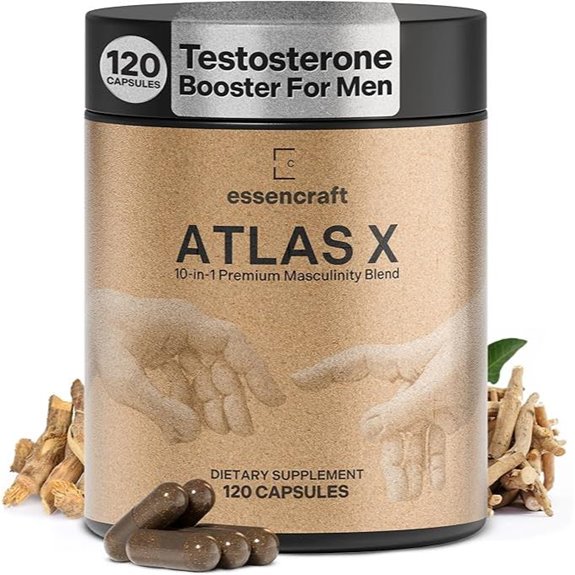 Testosterone Booster for Men – 10-in-1 Supplement (120 capsules)